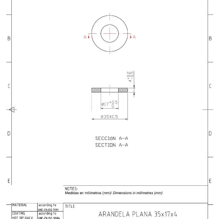Plano Tornillo M16x30 5.8 3